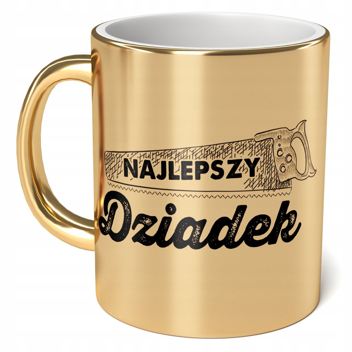 Kubek ceramiczny Złoty 330 ml Dzień Dziadka Prezent Najlepszy Dziadek