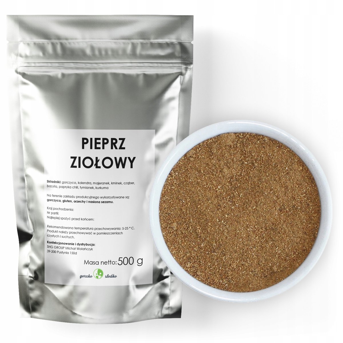 Pieprz Ziołowy Mielony 500G