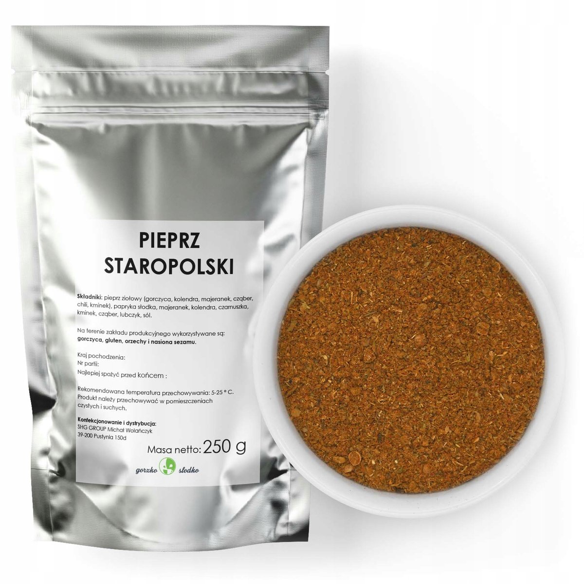 Pieprz Staropolski Ziołowy Bez Glutaminianu 250G