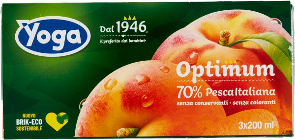 Sok brzoskwiniowy Optimum 3x200ml - Yoga