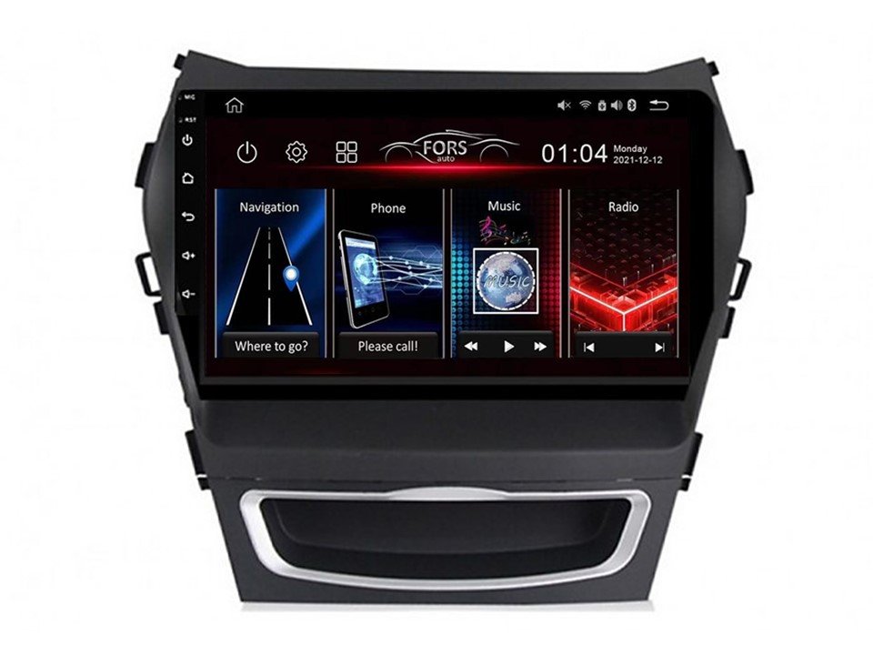 Radio Android FS4-Max Santa Fe X45 2012-17 4/32 Carplay AndroidAuto 2K DSP