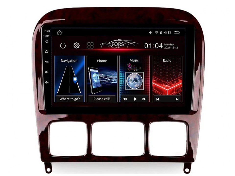 Radio Android FS4-Max Benz S-Class 2006+ 4/32 Carplay AndroidAuto 2K DSP