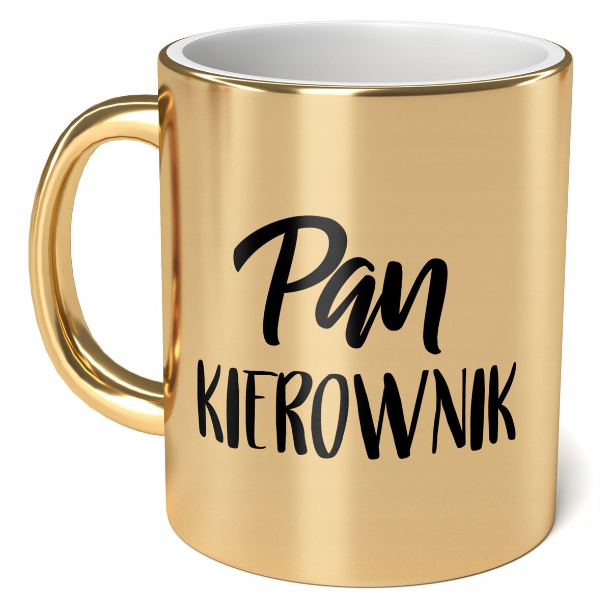 Kubek Złoty ceramiczny 330ml Pan Kierownik Dla Kierownika Prezent Upominek