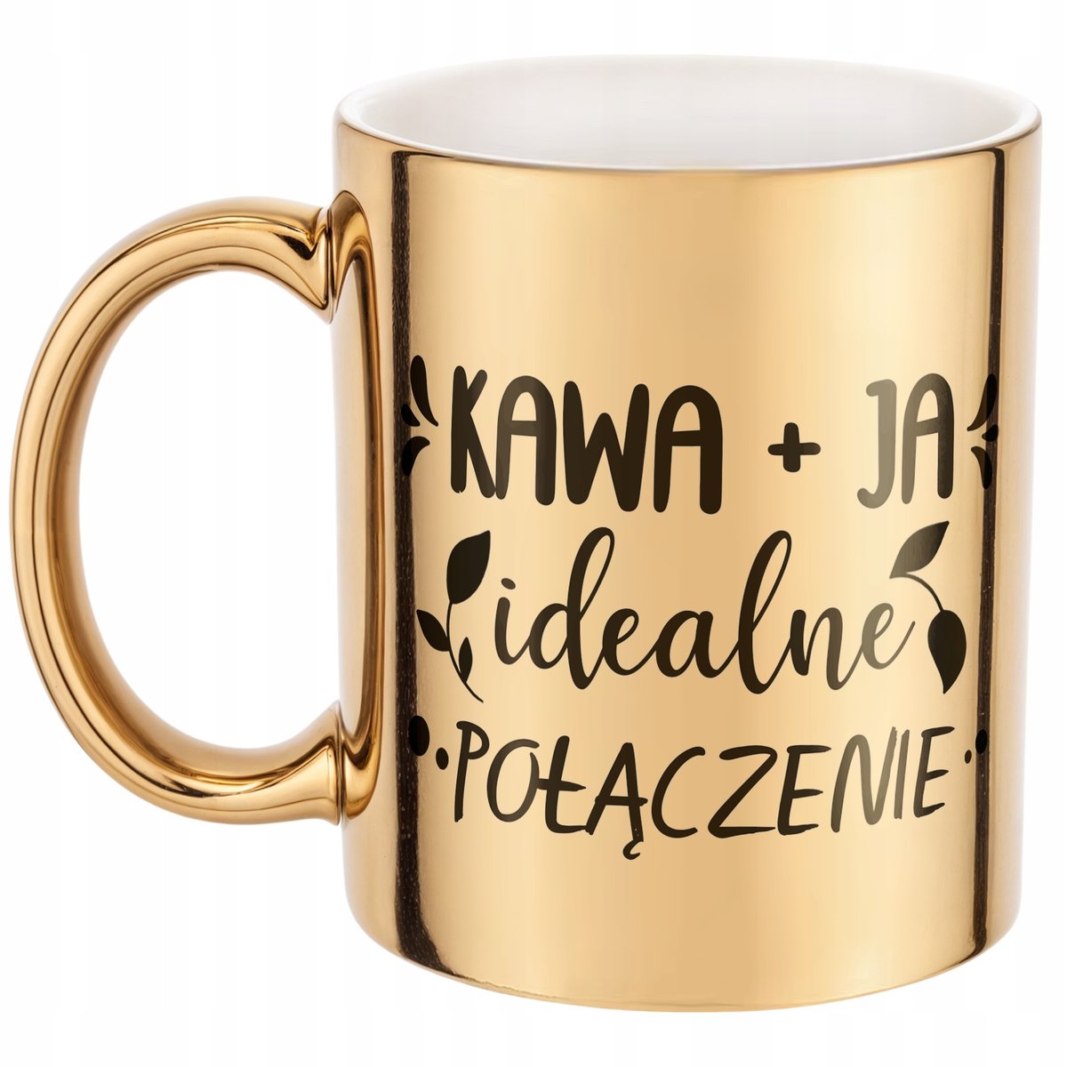 Złoty Kubek prezent Dzień Kobiet Kawa Ja Idealne Połączenie Prezent