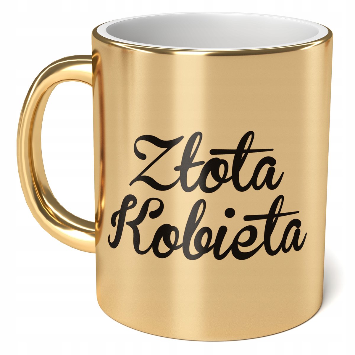 Kubek Złoty ceramiczny 330ml Złota Kobieta Dla Kobiety Upominek Prezent