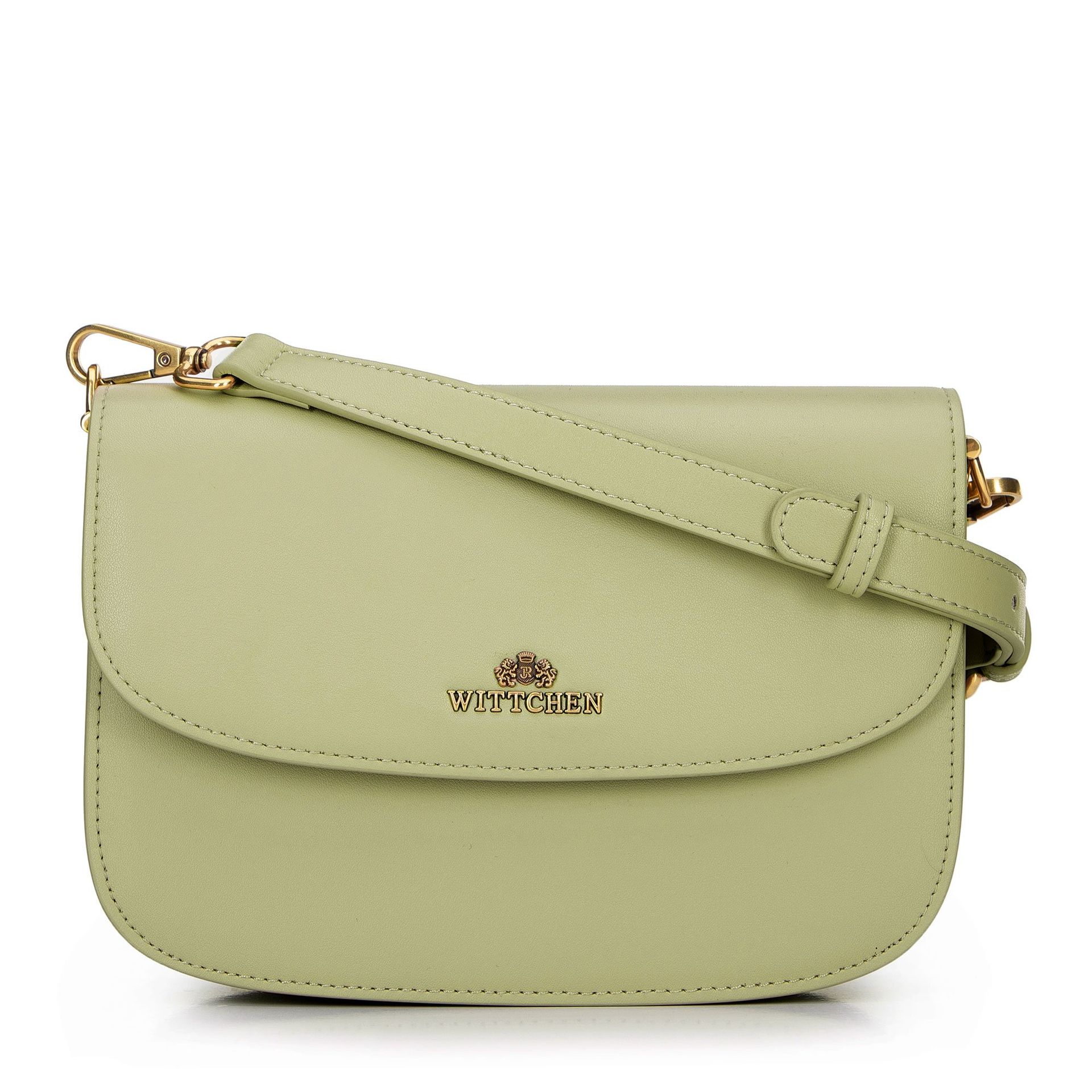 Damska crossbody ze skóry naturalnej zielona