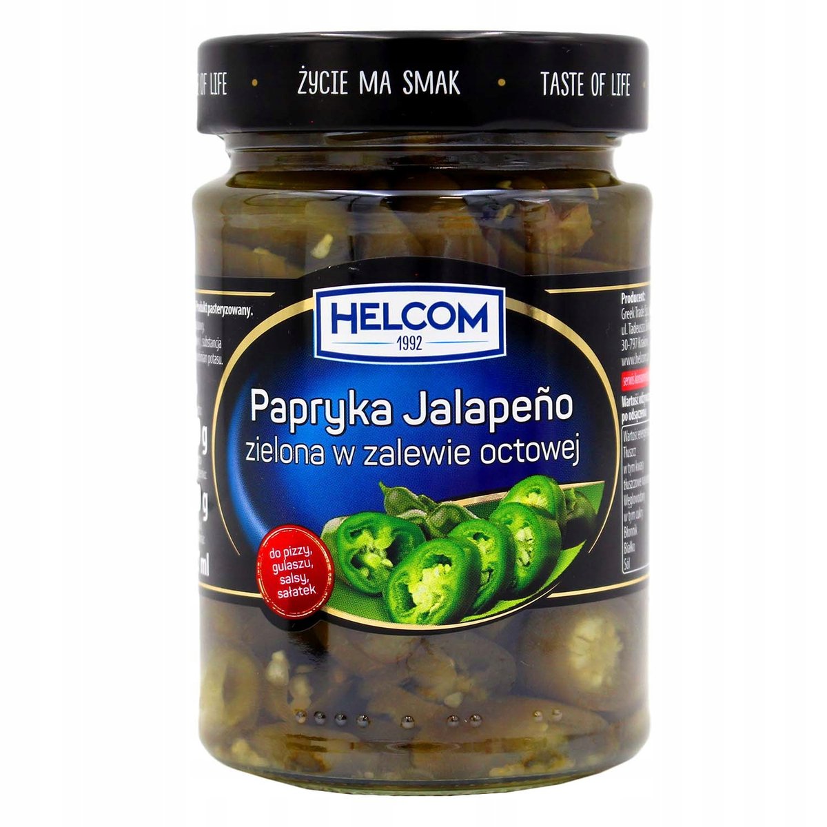 Papryka Zielona Jalapeno W Zalewie Octowej Kawałki