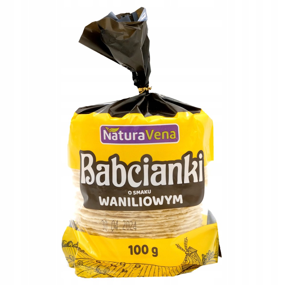 Babcianki O Smaku Waniliowym Wafelki Pszenno Orkiszowe 100G