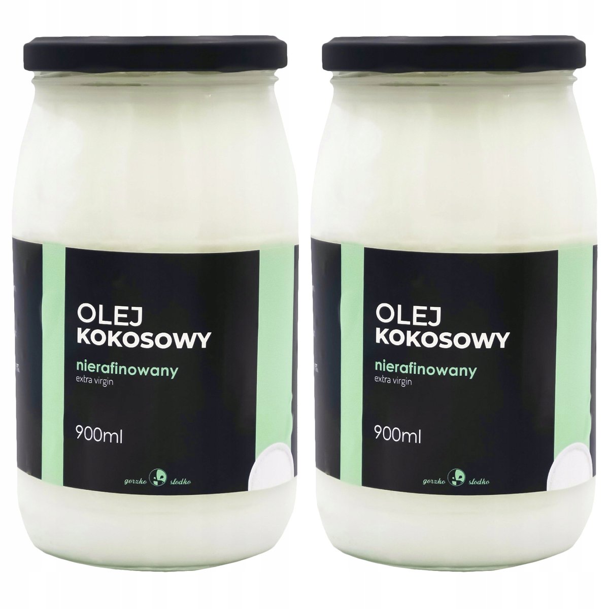 Olej Kokosowy Nierafinowany Virgin Pakiet 2X 900Ml