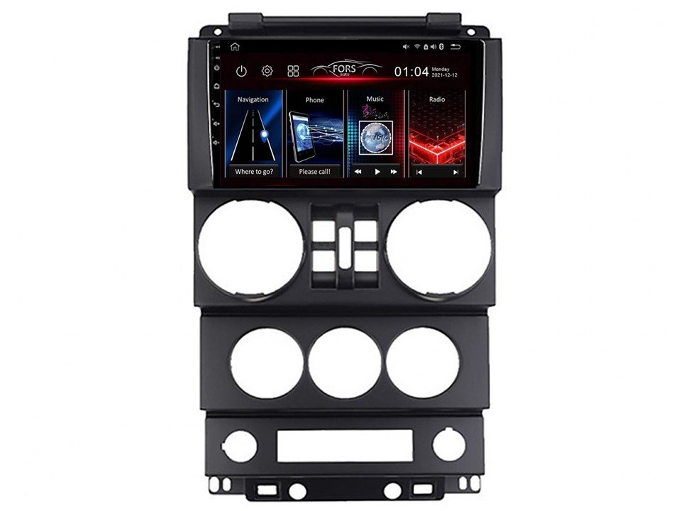 Radio Android FS4-Max Jeep Wrangler Rubicon 4/32 Carplay AndroidAuto 2K DSP
