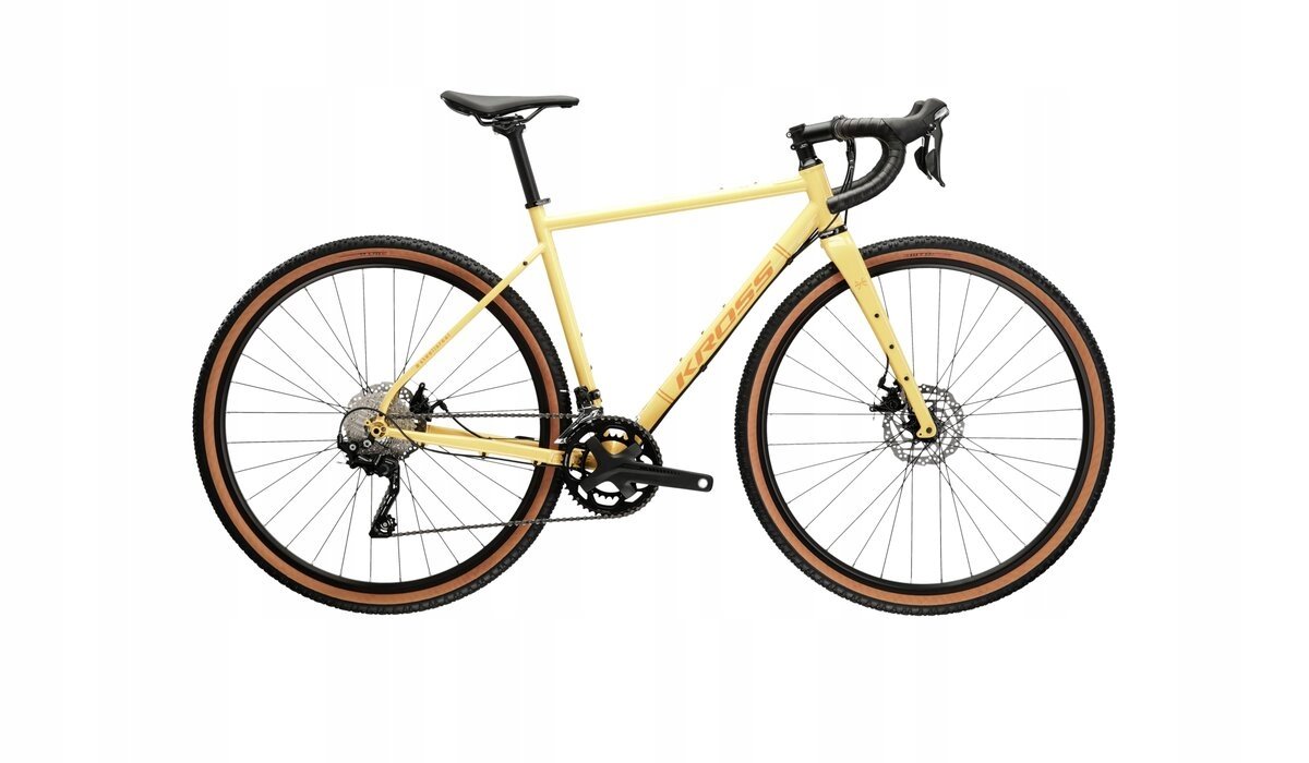 Rower gravelowy KROSS ESKER 4.0 rozmiar M Żółty
