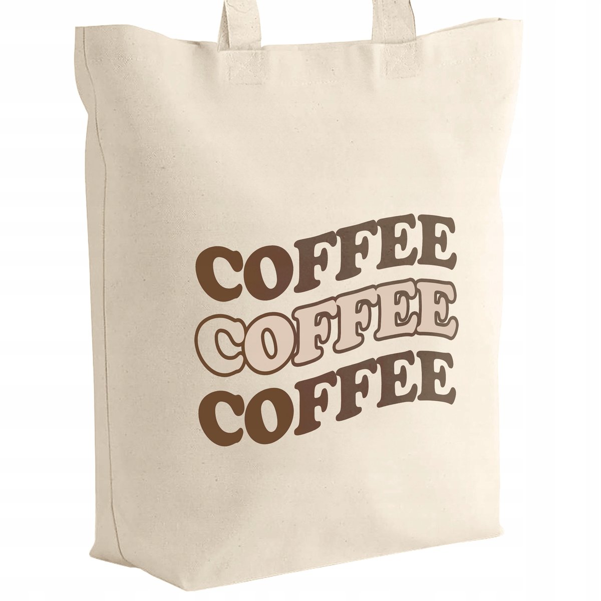 Torba bawełniana z dnem materiałowa na zakupy COFFEE Dla Miłośników Kawy