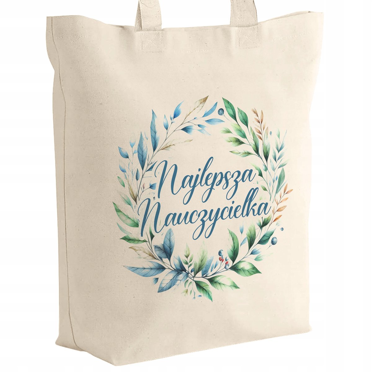Torba bawełniana z dnem Dzień Nauczyciela Najlepsza Nauczycielka Prezent