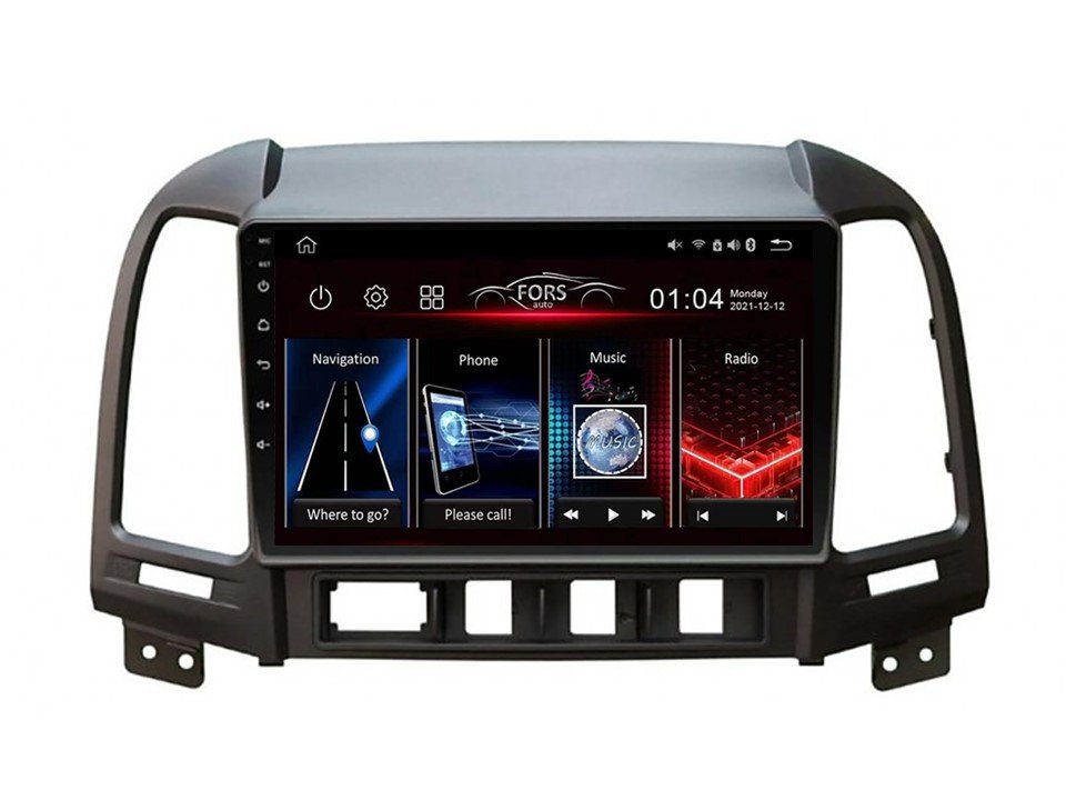 Radio Android FS4-Max Hyundai Santa Fe 06-12 4/32 Carplay AndroidAuto 2KDSP