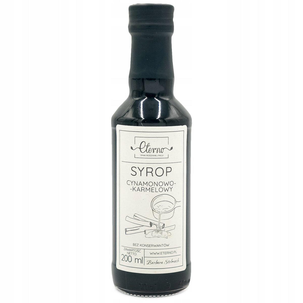 Syrop Cynamonowo - Karmelowy Syrop Do Kawy Do Grzańca 200Ml