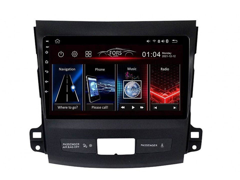 Radio Android FS4-Max Outlander 2006-2012 4/32 Carplay AndroidAuto 2K DSP