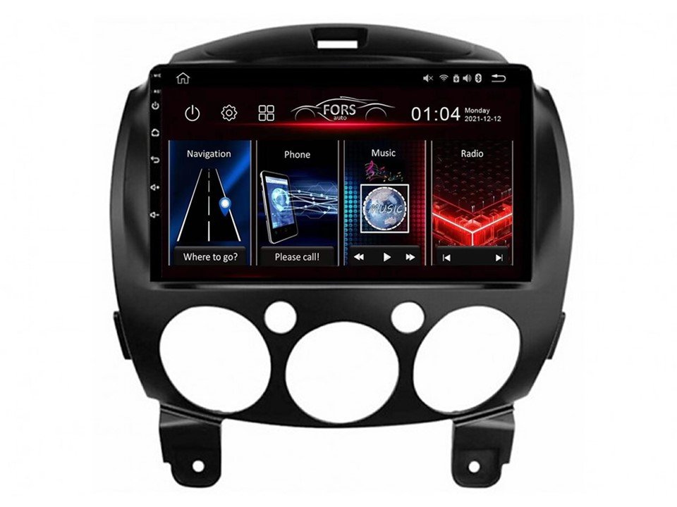 Radio Android FS4-Max Mazda 2 2007-2014 4/32 Carplay AndroidAuto 2K DSP