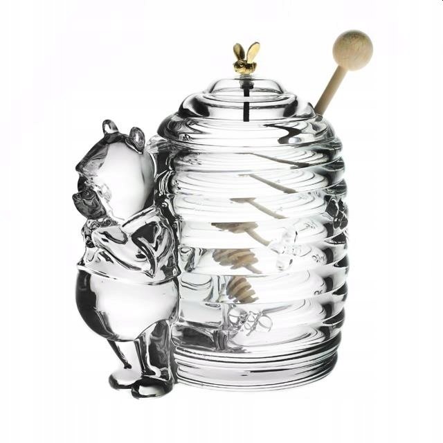 BOHEMIA kryształowy pojemnik na miód 350 ml