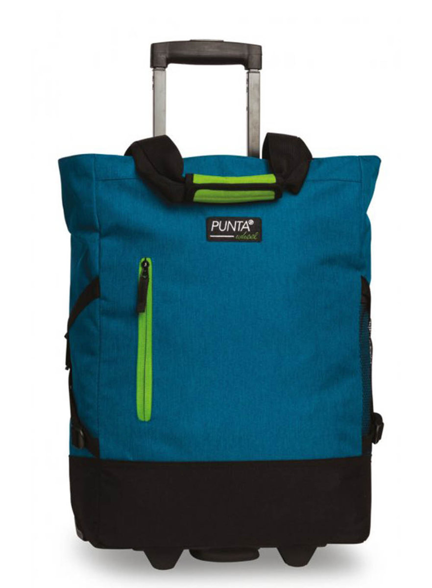 Torba na kółkach / kabinowa Punta Wheel Classic - blue green / light green