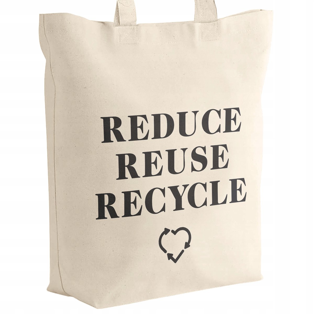 Torba bawełniana z dnem materiałowa na zakupy Ekologia Recykling Środowisko