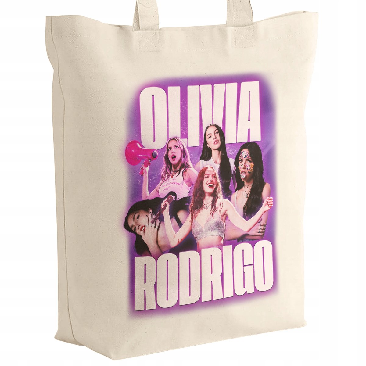 Torba bawełniana z dnem na zakupy 42x38x10 Olivia Rodrigo Dla Fanów