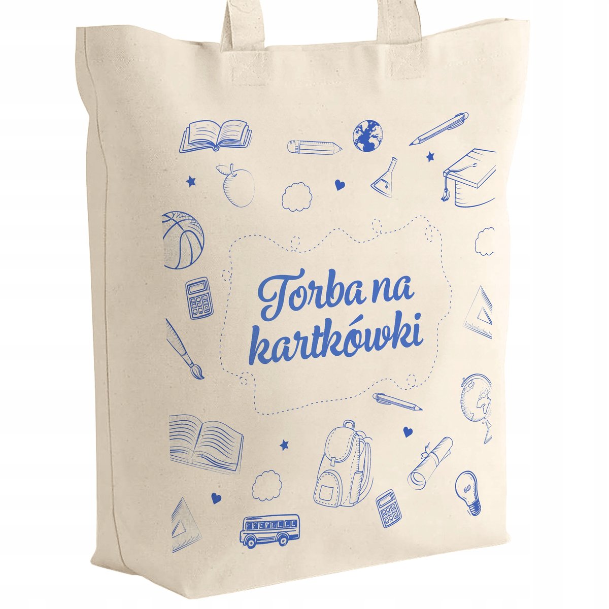 Torba bawełniana z dnem Dzień Nauczyciela Torba na kartkówki Prezent