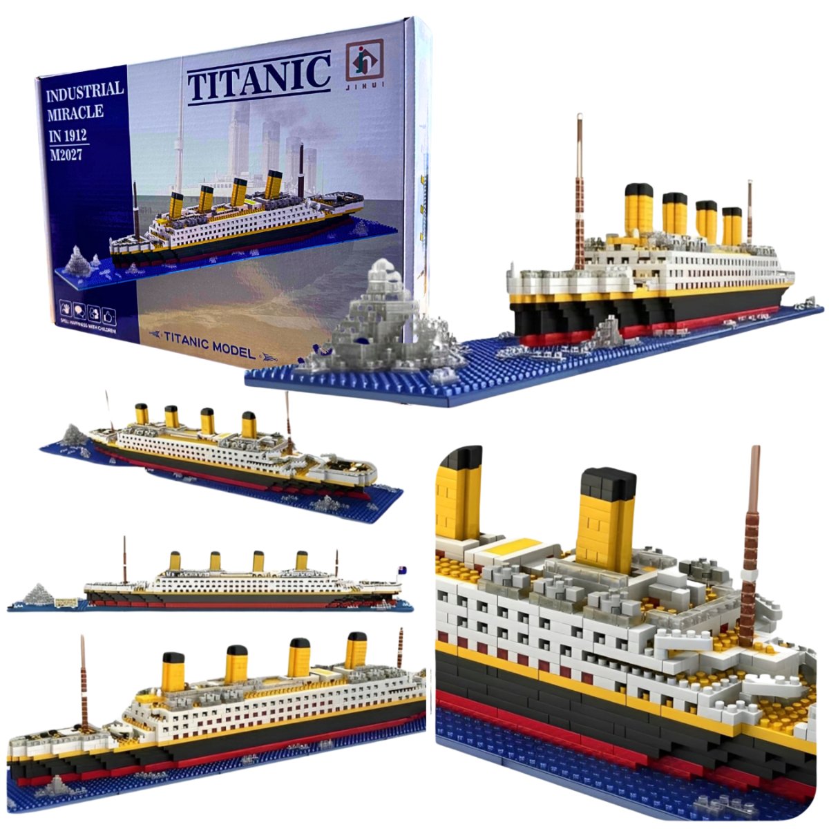 Zestaw klocków Titanic 1860 el. duży statek model kolekcjonerski