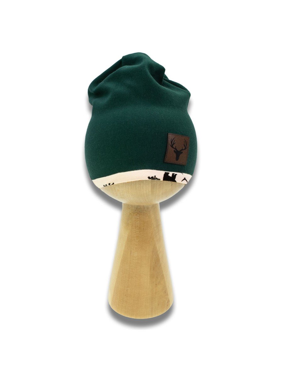 Niemowlęca czapka dresowa zielona Nicol,r.68/74