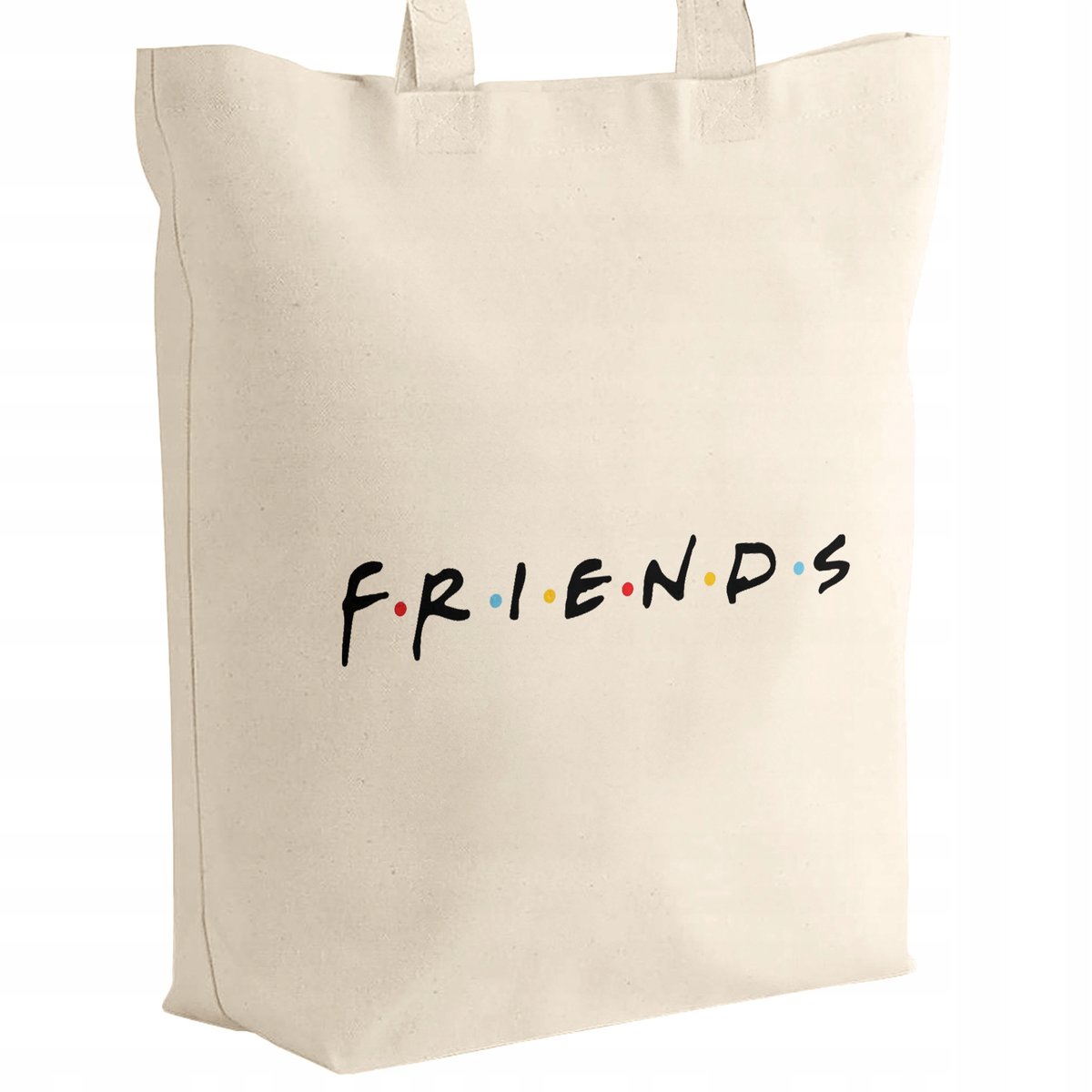 Torba bawełniana z dnem na zakupy 42x38x10 Friends Przyjaciele Dla Fanów
