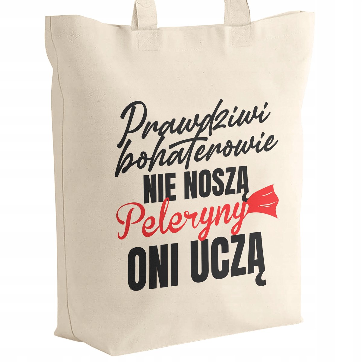 Torba bawełniana z dnem Dzień Nauczyciela Prawdziwi bohaterowie Prezent