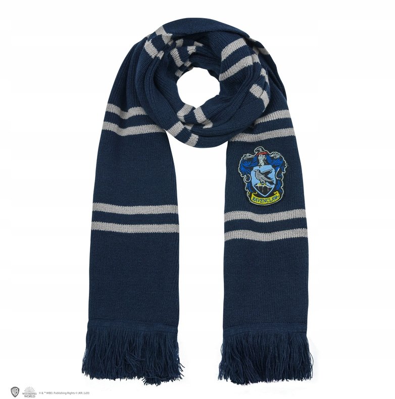 Długi Szal Szalik HARRY POTTER 25 X 250 Dom Hogwarts Ravenclaw Kostium Cosplay Oryginalny Prezent Zamszowy Worek