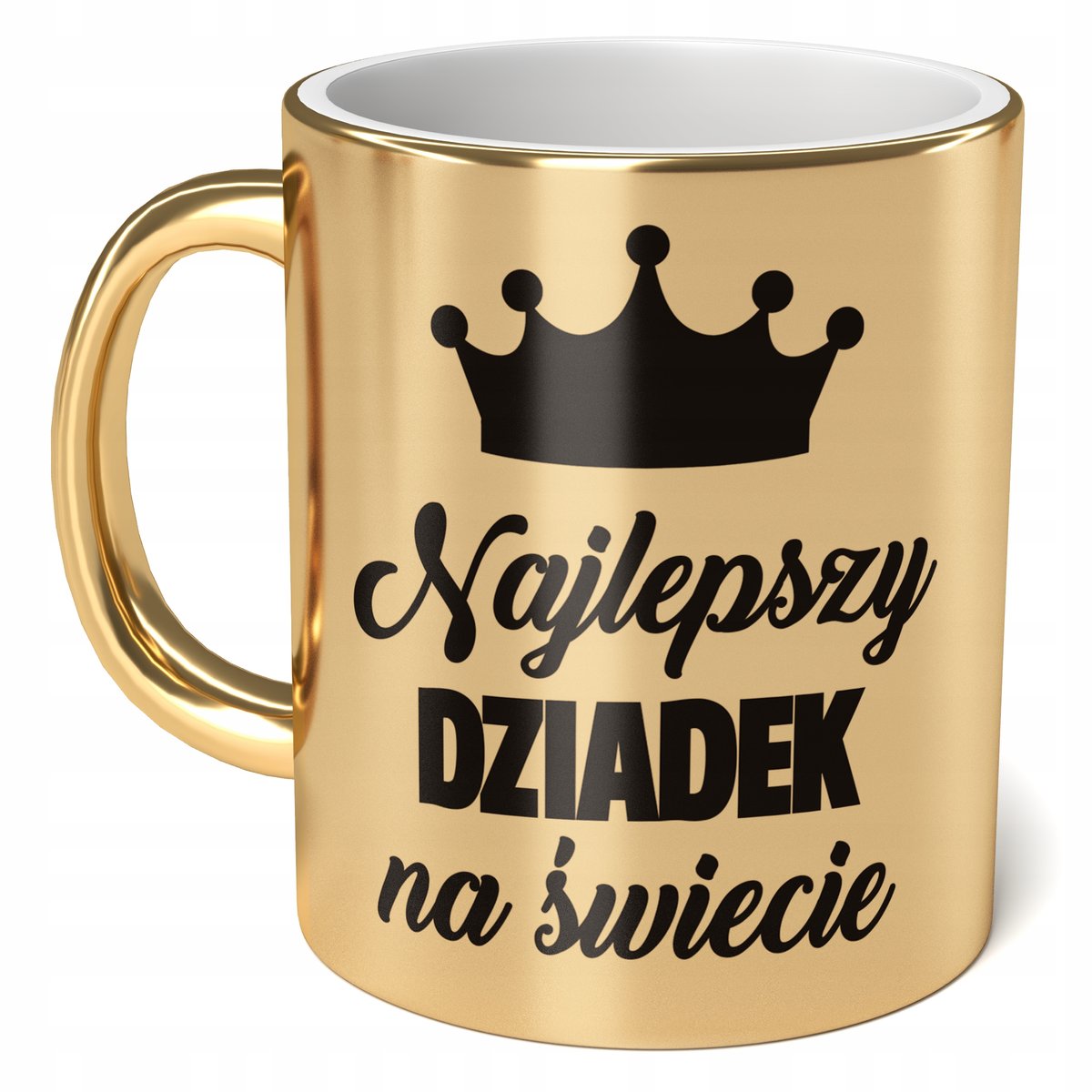 Kubek ceramiczny Złoty 330 ml Dzień Dziadka Prezent Najlepszy Dziadek