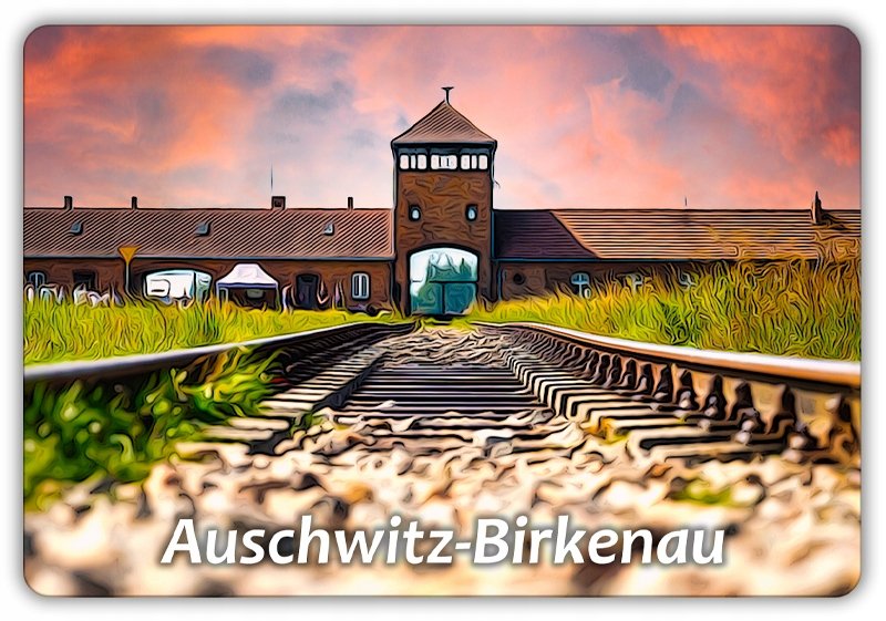 AUSCHWITZ BIRKENAU - Wartownia - Obóz - Oświęcim - Magnes na lodówkę