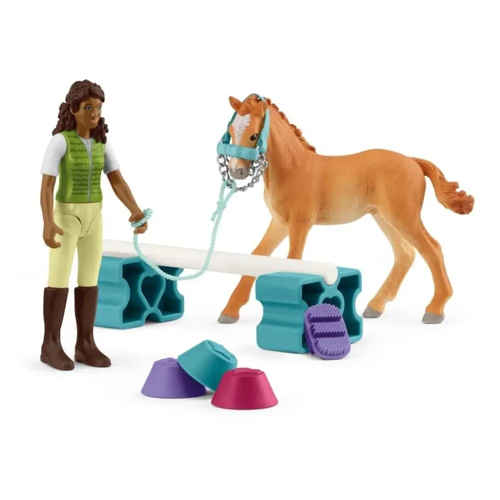 Zestaw do tresury koni ze źrebakiem - SCHLEICH