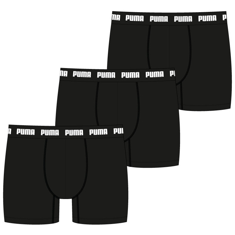 Męskie bokserki Puma Everyday Boxers 3P Rozmiar: XXL / Kolor: czarny