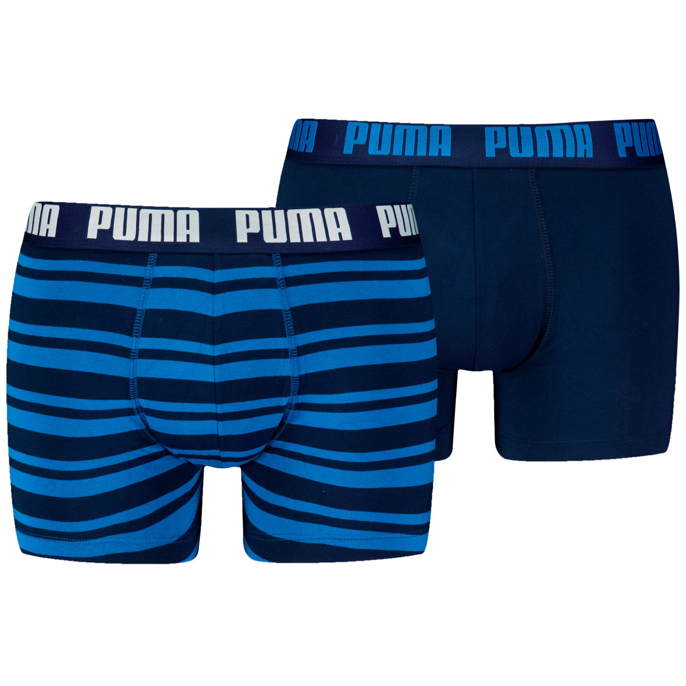 Męskie bokserki Puma Everyday Striped Boxers 2P Rozmiar: XL / Kolor: niebieski