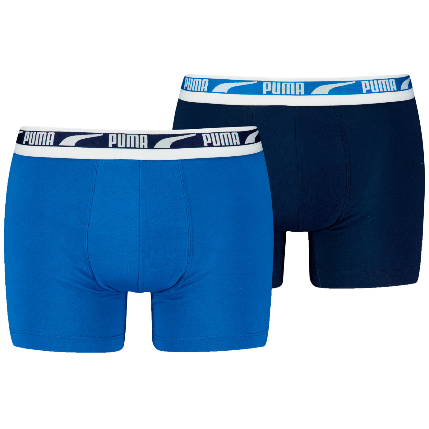 Męskie bokserki Puma Everyday Multi Logo Boxers 2P Rozmiar: XL / Kolor: niebieski/jasnoniebieski