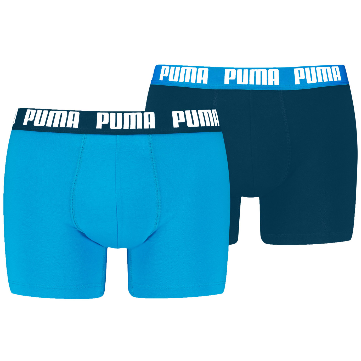 Męskie bokserki Puma Everyday Basic Boxer 2P Rozmiar: L / Kolor: niebieski/jasnoniebieski