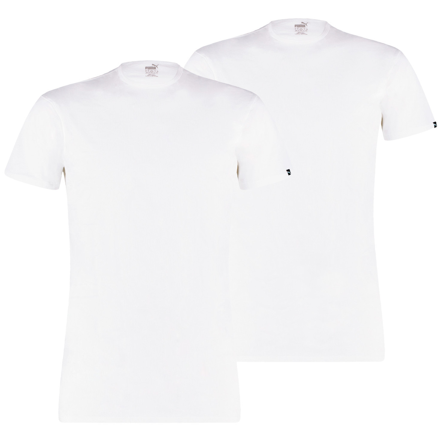Męska koszulka termiczna Puma Basic 2P Crew Tee Rozmiar: M / Kolor: biały