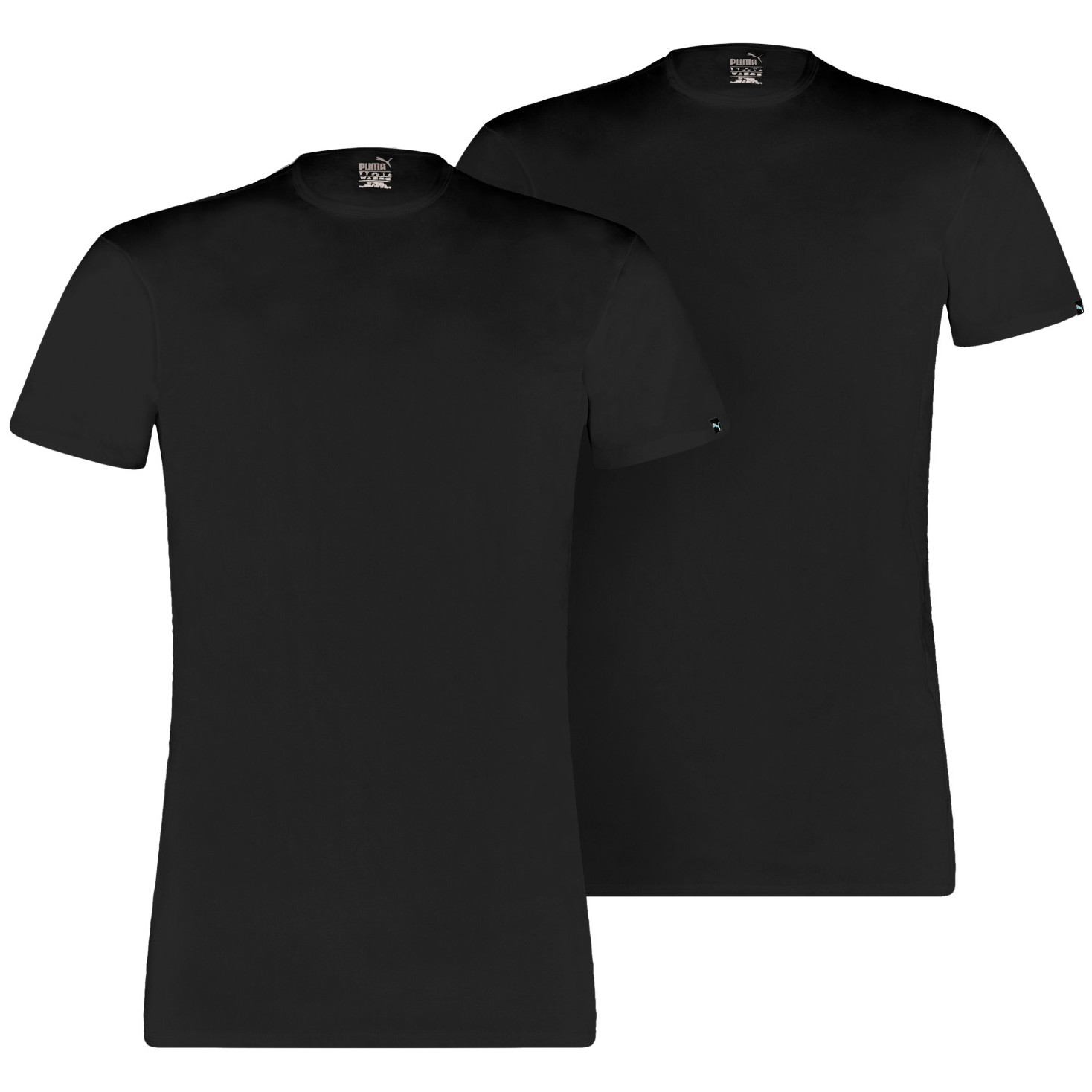Męska koszulka termiczna Puma Basic 2P Crew Tee Rozmiar: M / Kolor: czarny