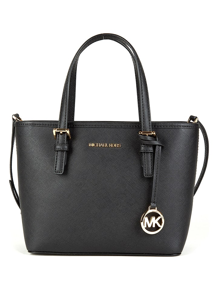 Michael Kors Skórzana torebka w kolorze czarnym - 27 x 19 x 10 cm