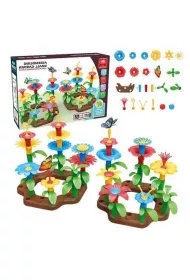 Klocki konstrukcyjne ogród kwiatowy 148el