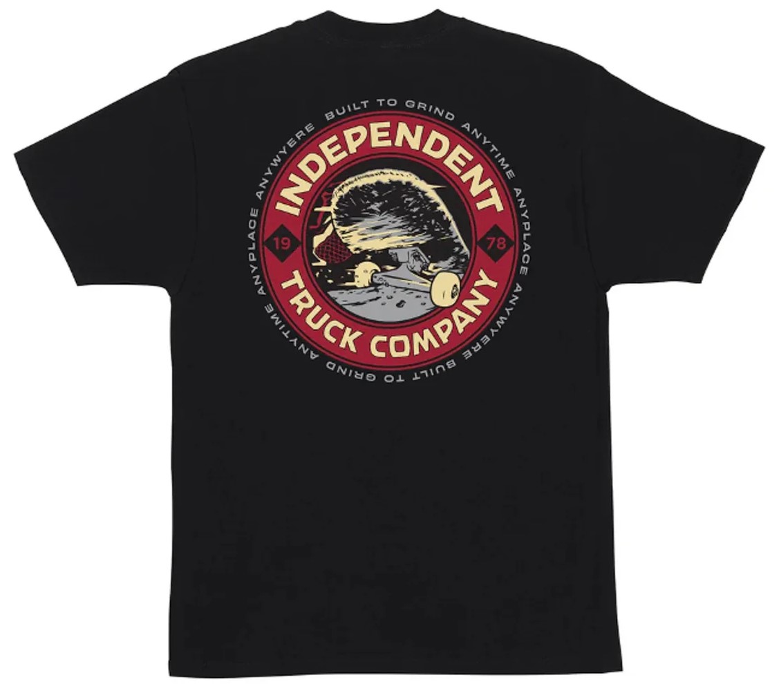 t-shirt INDEPENDENT ITC SMITH HEAVYWEIGHT Black