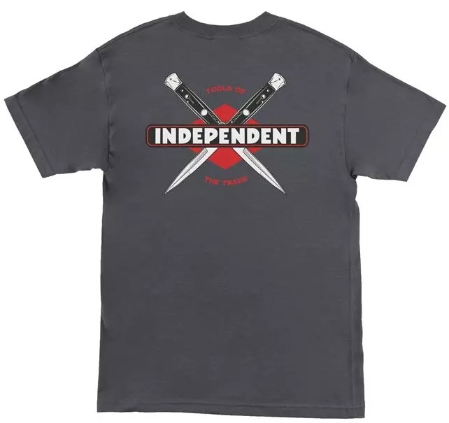t-shirt INDEPENDENT TOOLS OF THE TRADE HEAVYWEIGHT Charcoal