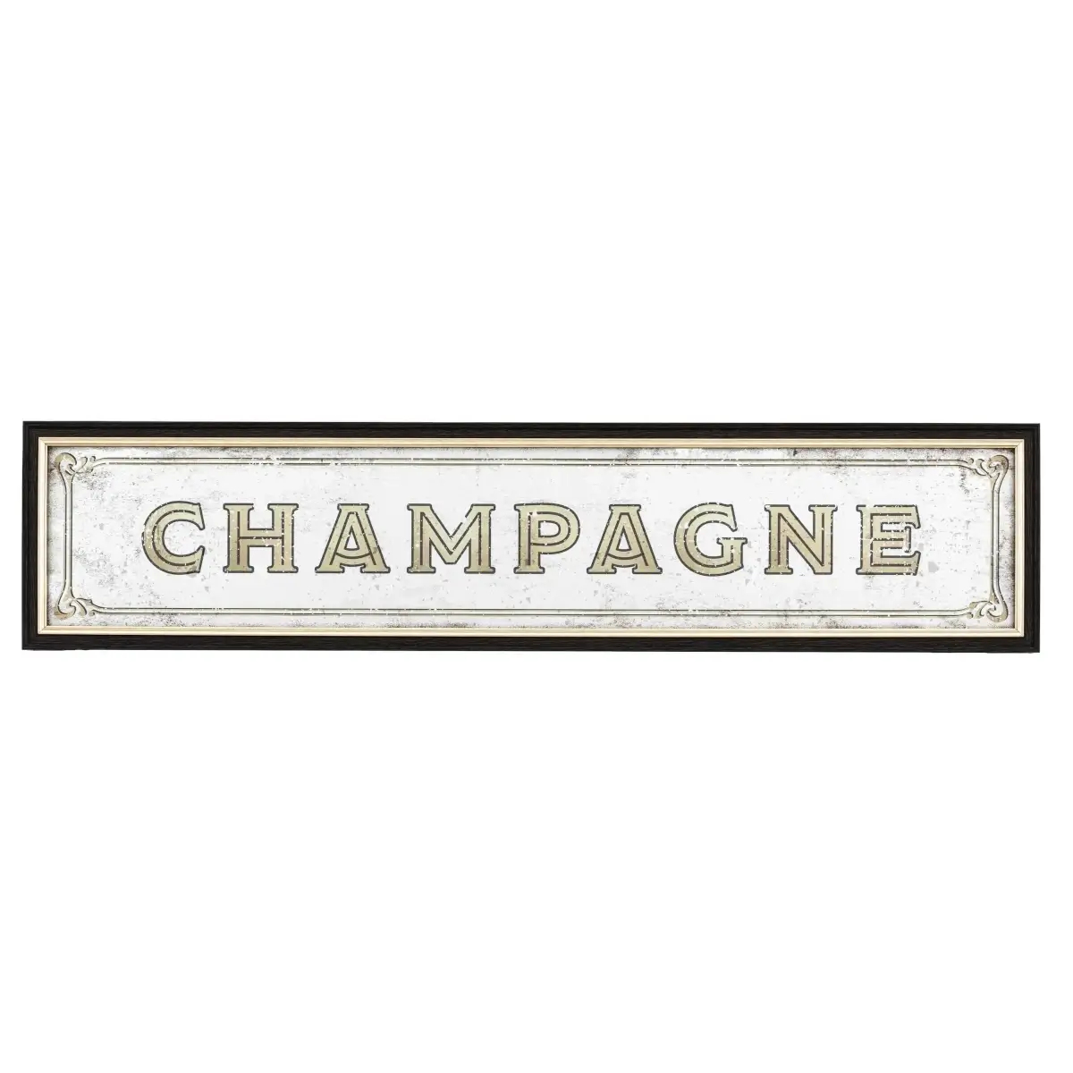 Dekoracyjne lustro retro Champagne 5056693545378 brązowy srebrny