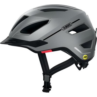 ABUS Pedelec 2.0 Srebrny Miejski z lampką ( L) MIPS