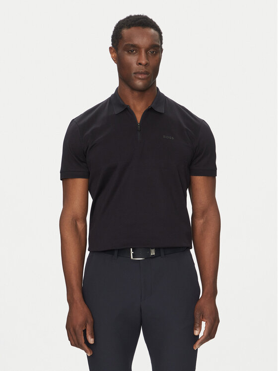 BOSS Polo Philix Pima 50538177 Granatowy Regular Fit