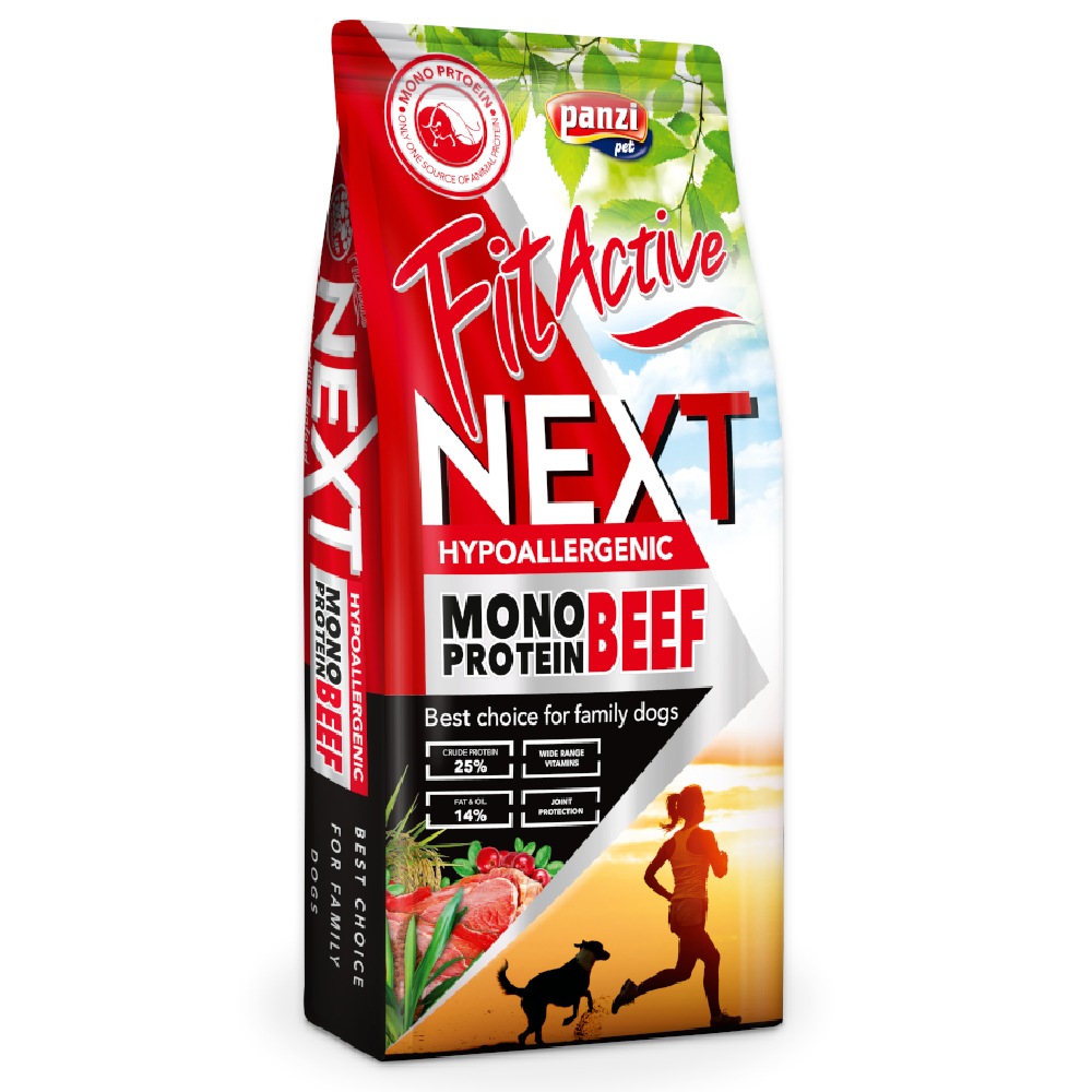 FitActive Next Hypoallergenic mono, wołowina z żurawiną - 15 kg