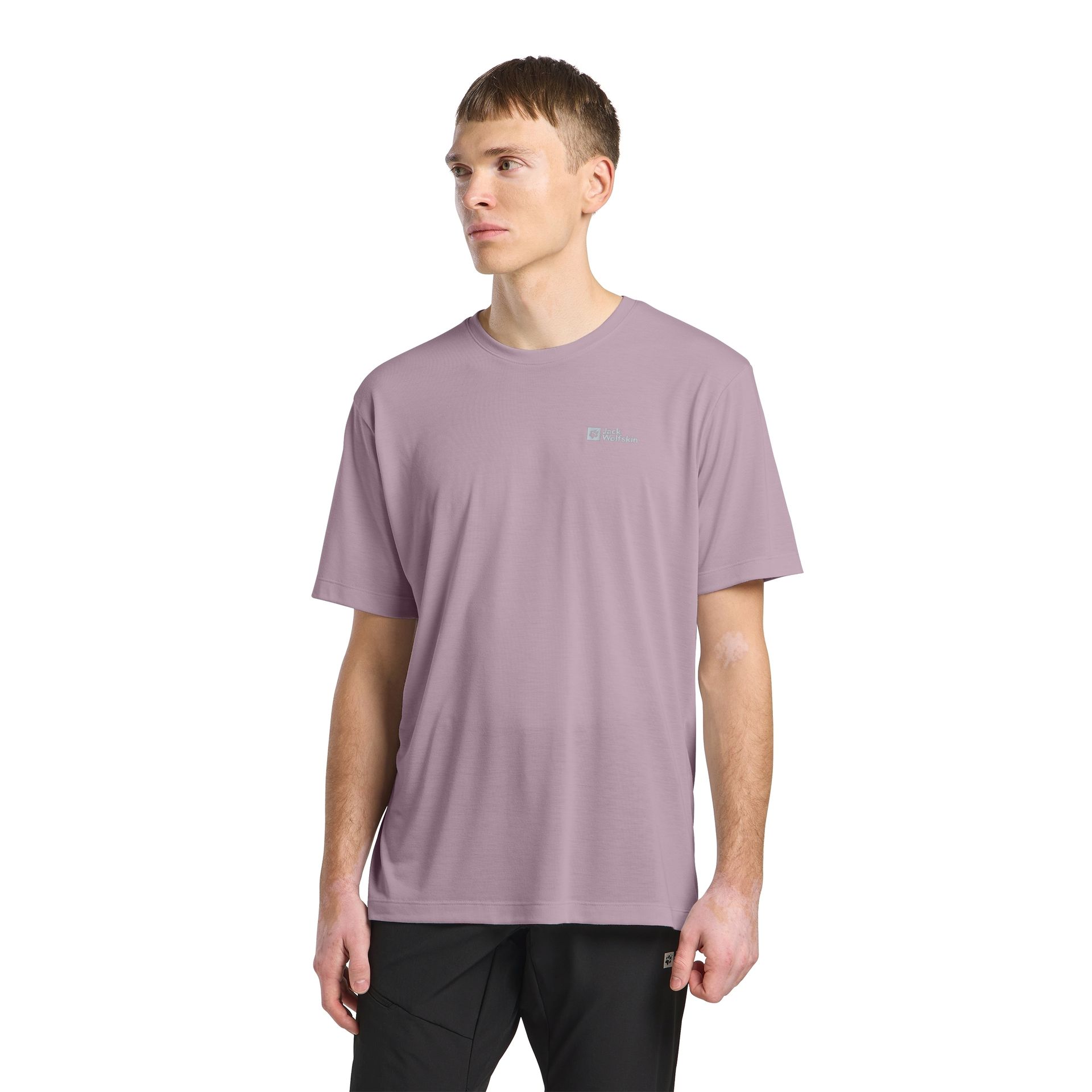 Męski t-shirt funkcjonalny Jack Wolfskin VONNAN S/S T M wild blossom - S