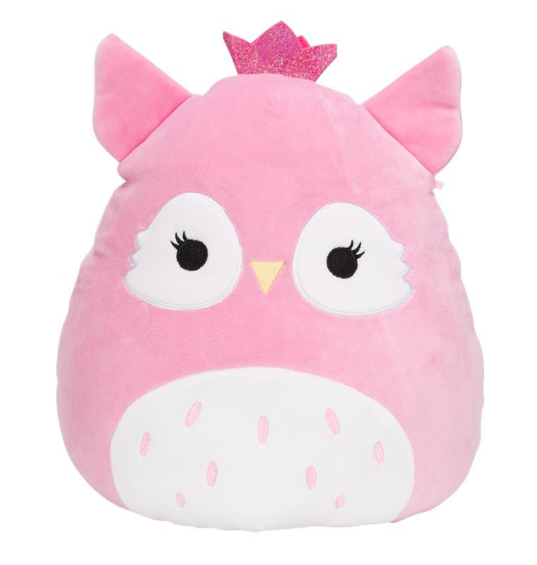 Squishmallows, pluszak, sowa, różowa, 30cm